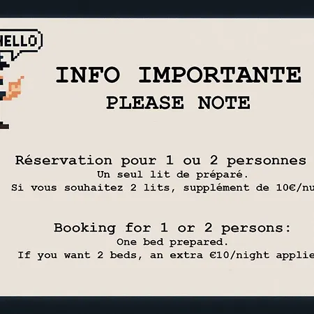 Gregbnb - T2 Ancien Et Moderne - Parking Inclus - 15min Gare Apartment *